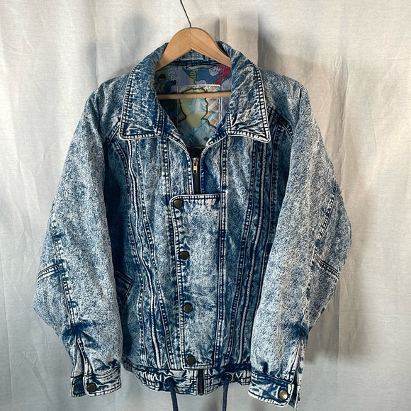 Young Life Creator Jackets & Blazers - ⭐️HOST PICK⭐️Vintage Young Life Creator Acid Wash Moto/Bomber Jean Jacket